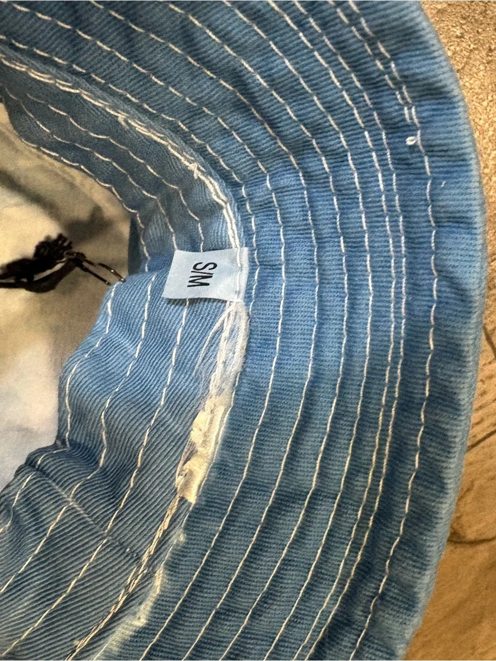 Urban Outfitters Good Fishing Indigo Shibori Blue & White Tie-Dye Bucket Hat